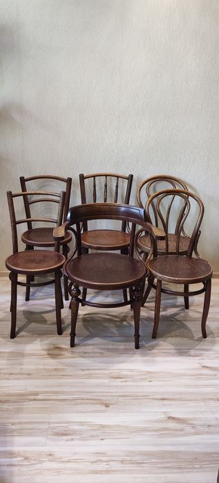 Стільці дерев'яні віденські ретро, стулья венские.