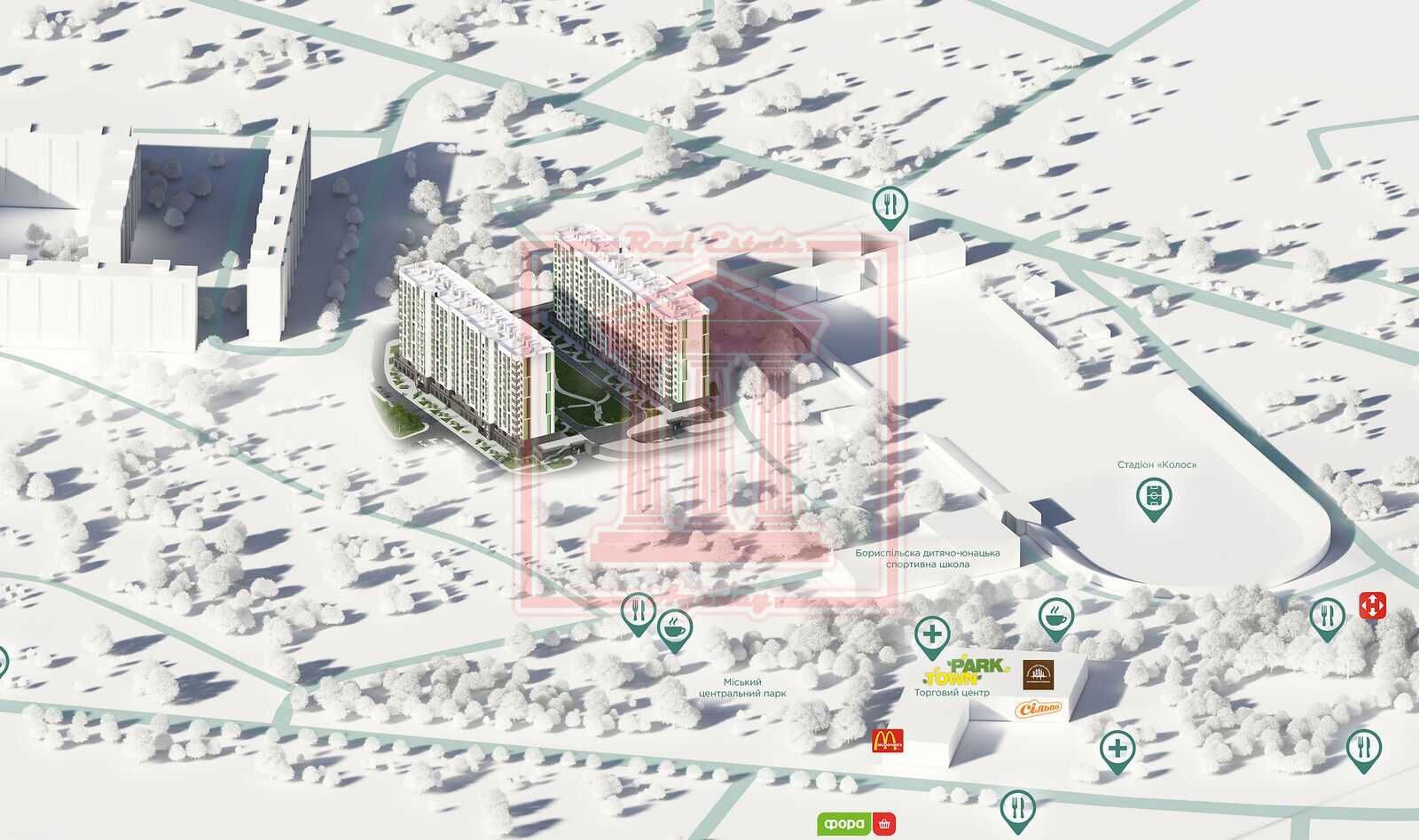 ‼️Без комісії‼️єОселя‼️1к квартира центр Борисполя вул.Нова-2 36м²
