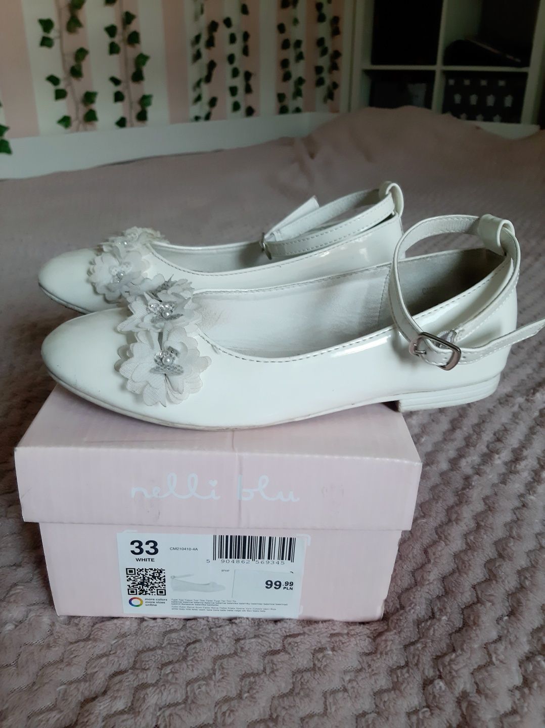 Buty Komunijne Białe Eleganckie CCC