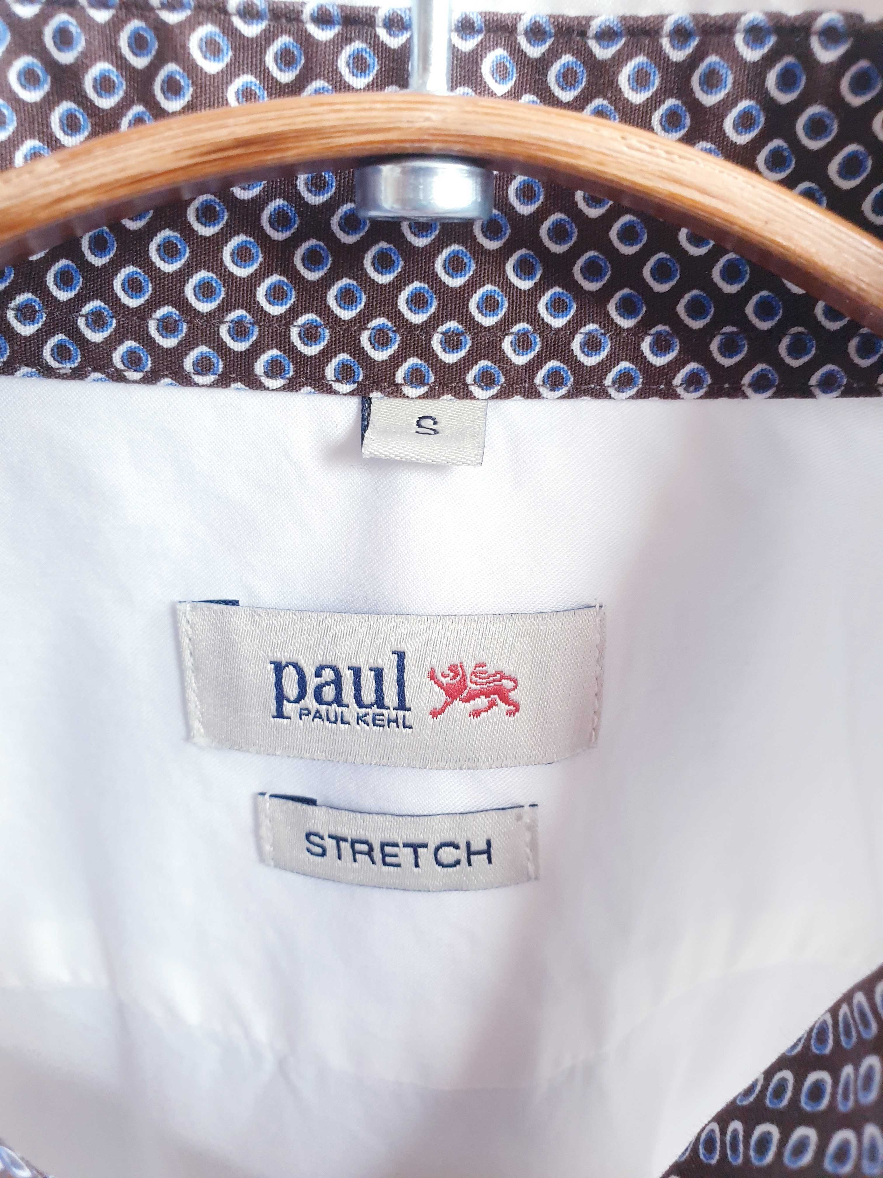 Biała koszula męska slim fit strech Paul Kehl premium S