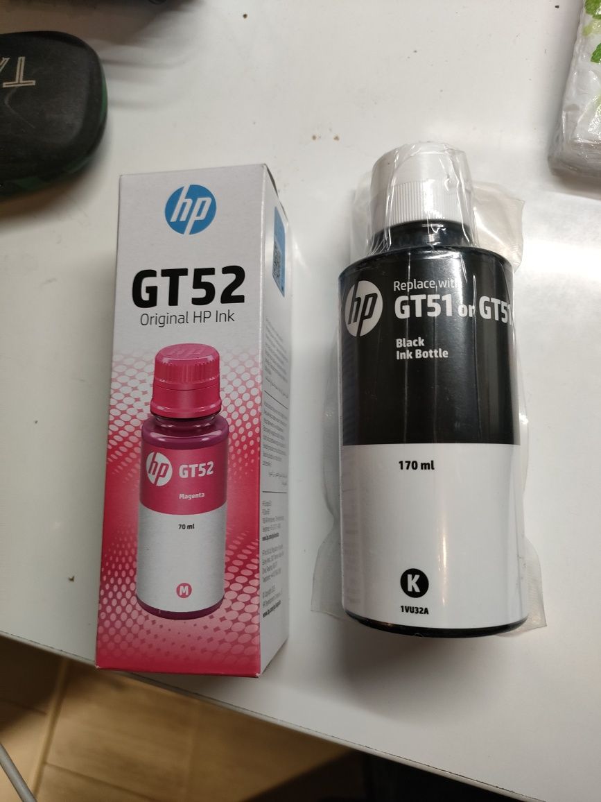 Tusze hp gt52 magenta gt51 Black
