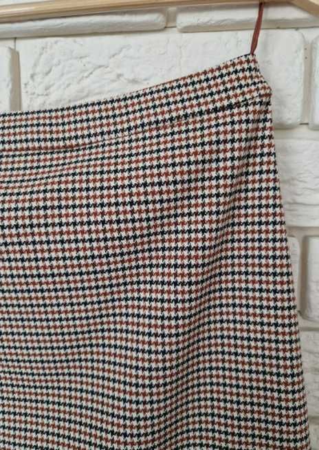 Kraciasta spódnica mini w kratę elegancka klasyczna wygodna Esprit,6 S