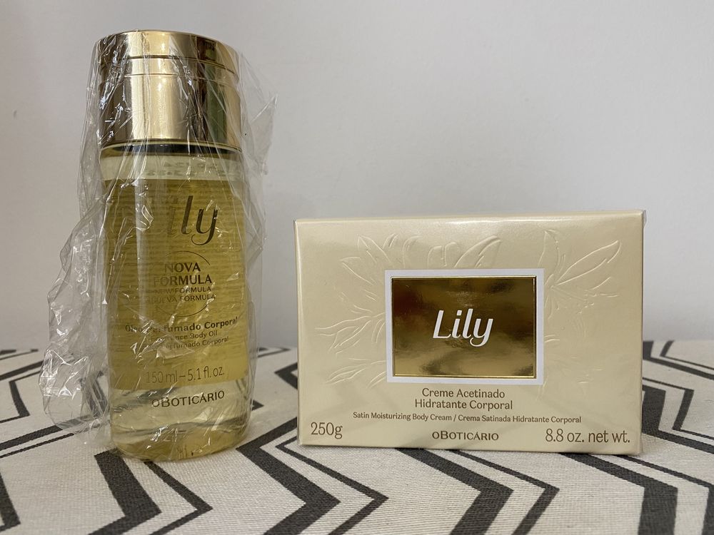 Creme lily + oleo corporal boticário lacrados