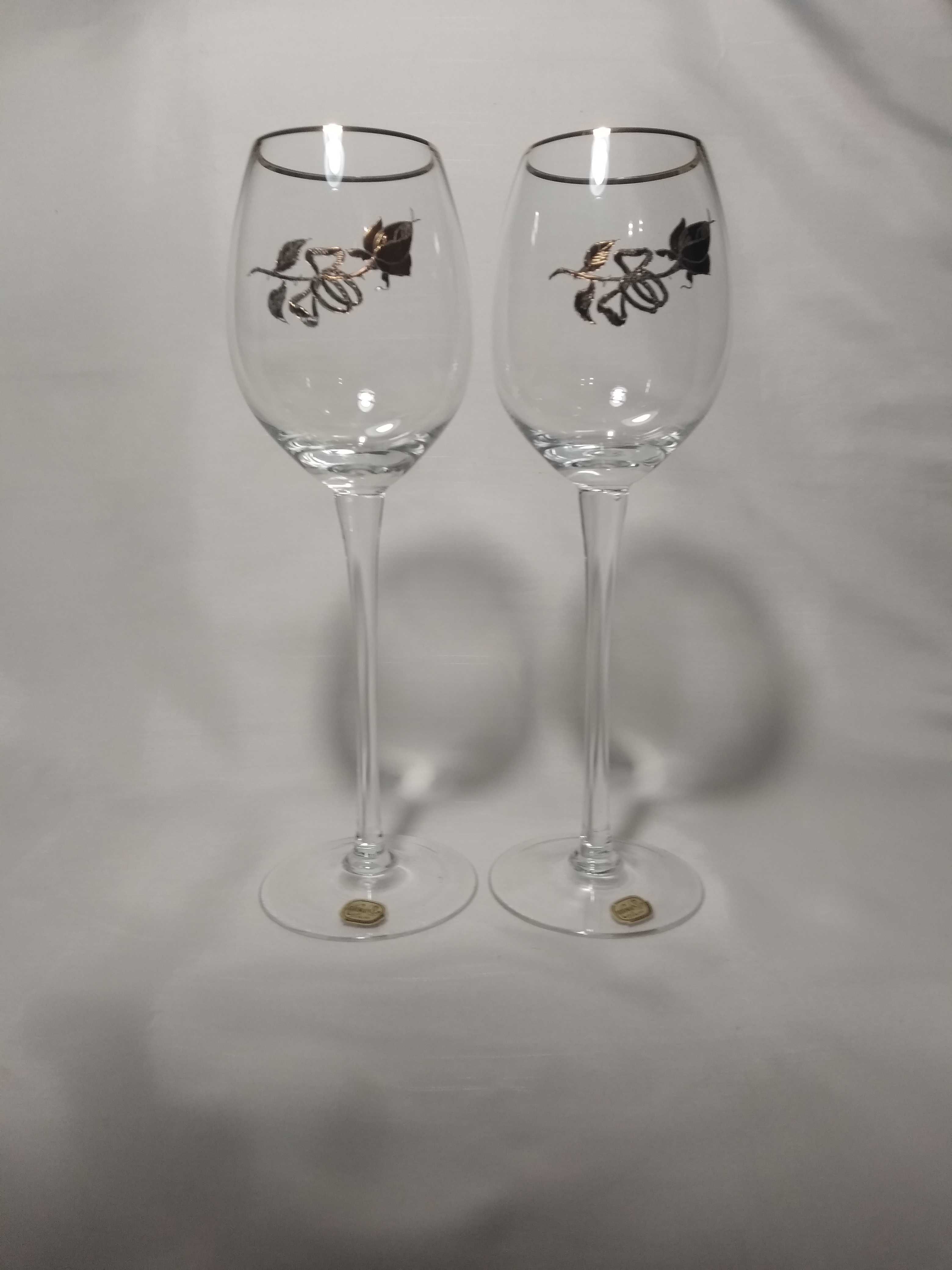 Свадебные бокалы из богемского стекла (Bohemia)