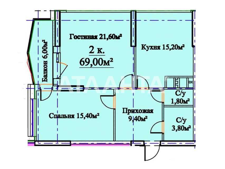 Аркадия/Тенистая. 2-х ком. квартира с ремонтом в ЖК Гольфстрим.