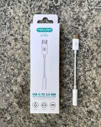 Adaptador USB-C para áudio jack 3.5mm/Adaptador USB-C para auriculares