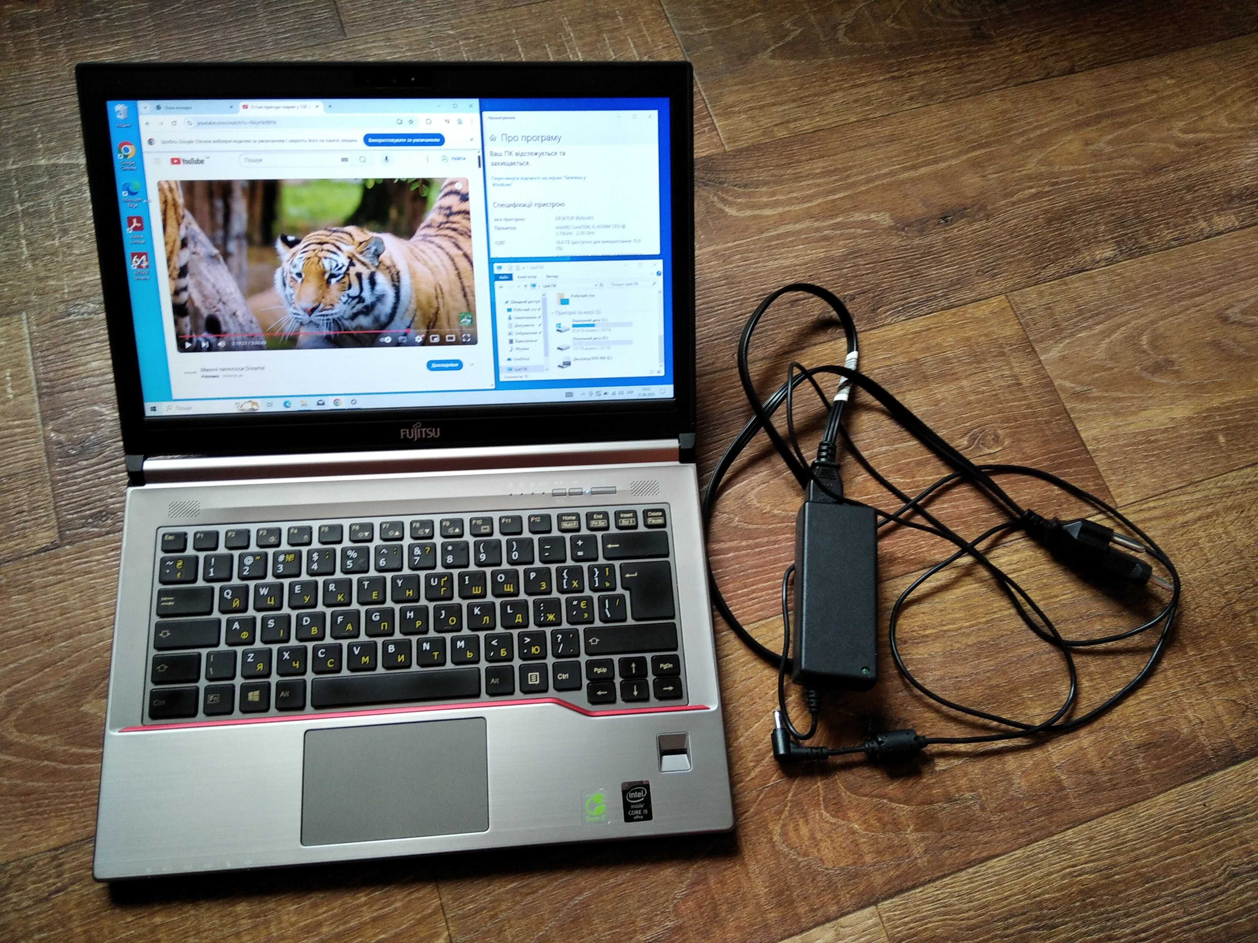 Ноутбук i5 4310M 14 Fujitsu E744 ssd 256Gb 16gb DDR3 Webcam Meet zoom