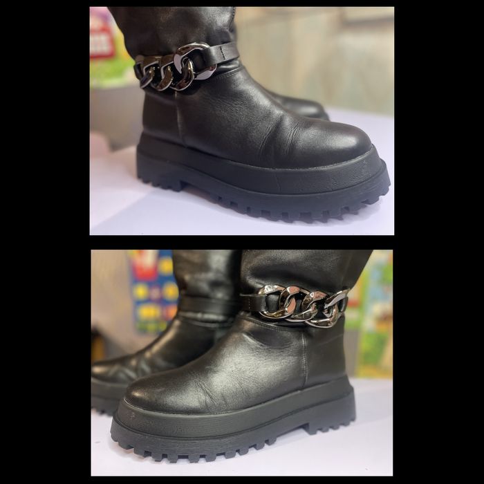 Жіночі зимові чоботи натуральна шкіра