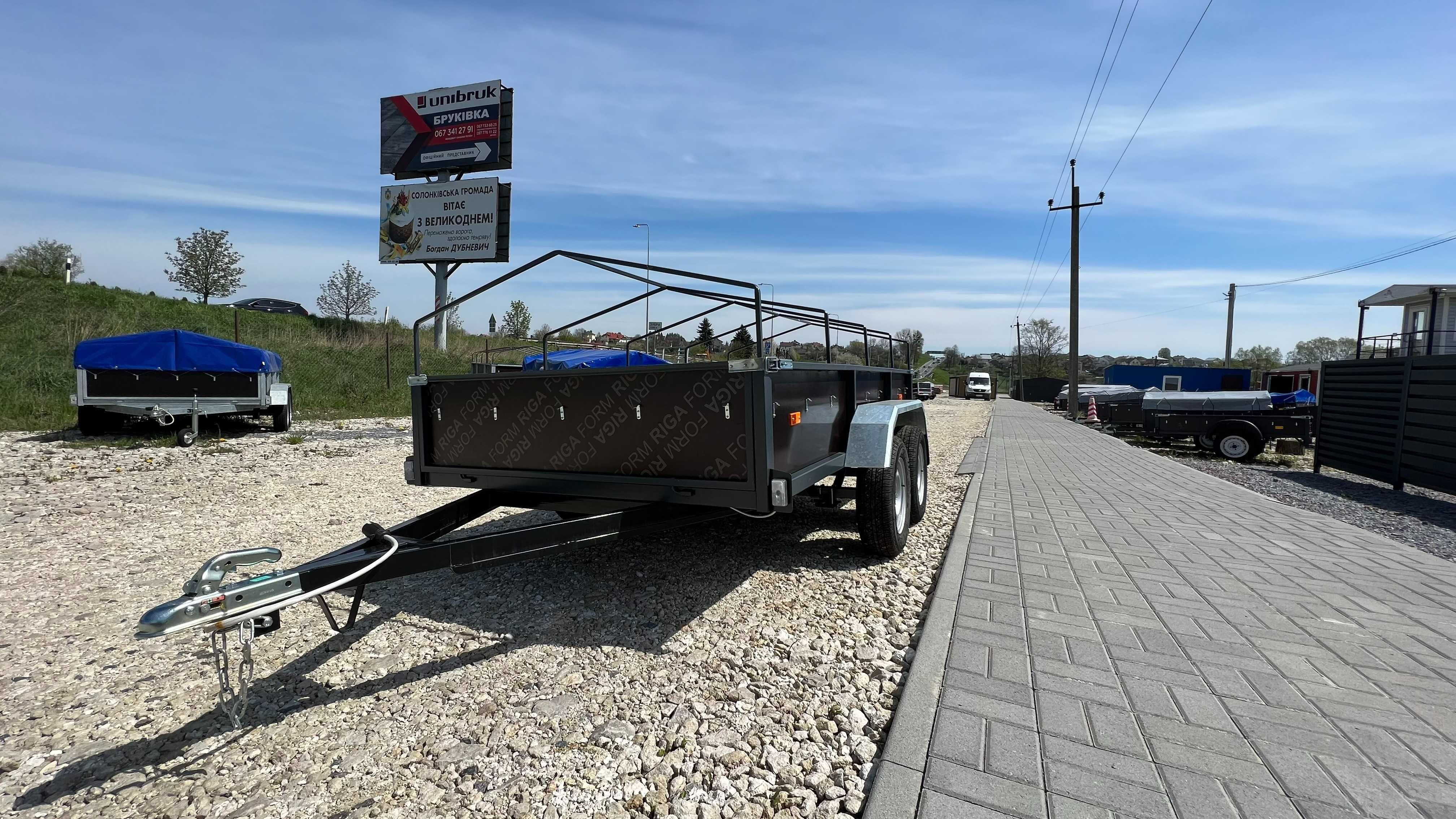 Причіп легковий двохвісний (прицеп двухосный) 1,5х3х0,4м фанера кат. В