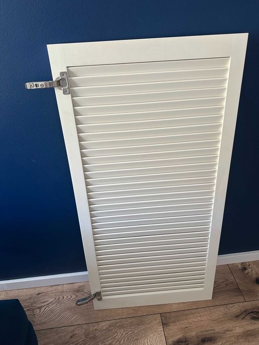 Stylowe drzwiczki ażurowe białe – nowe, 55 x 110cm