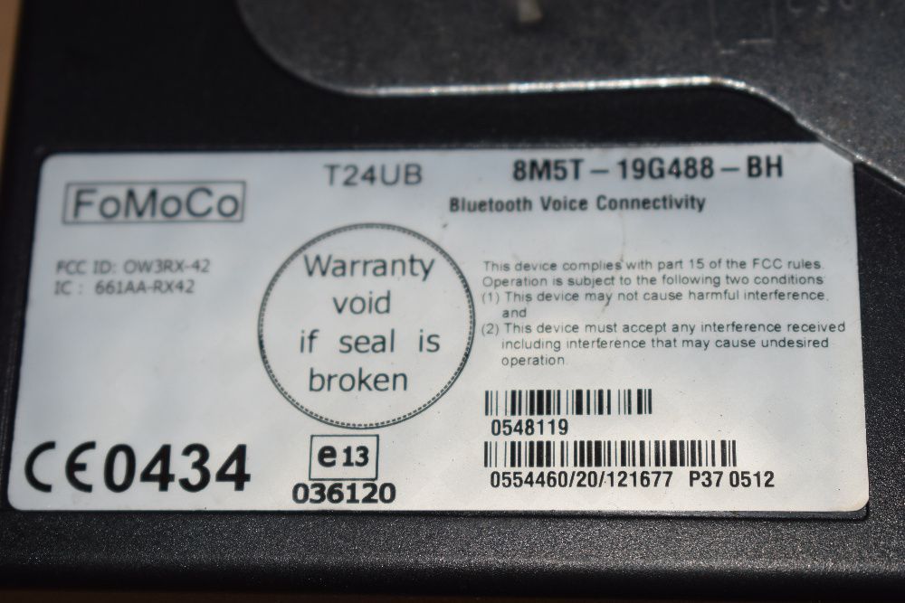 Moduł BLUETOOTH Ford Focus mk2 i C-max LIFT 8M5T-19G488-BH