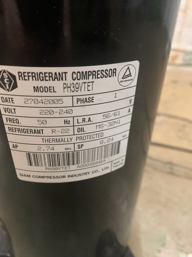 Compressor de refrigeração SIAM COMPRESSOR PH39VTET 6,7Kw 39cc