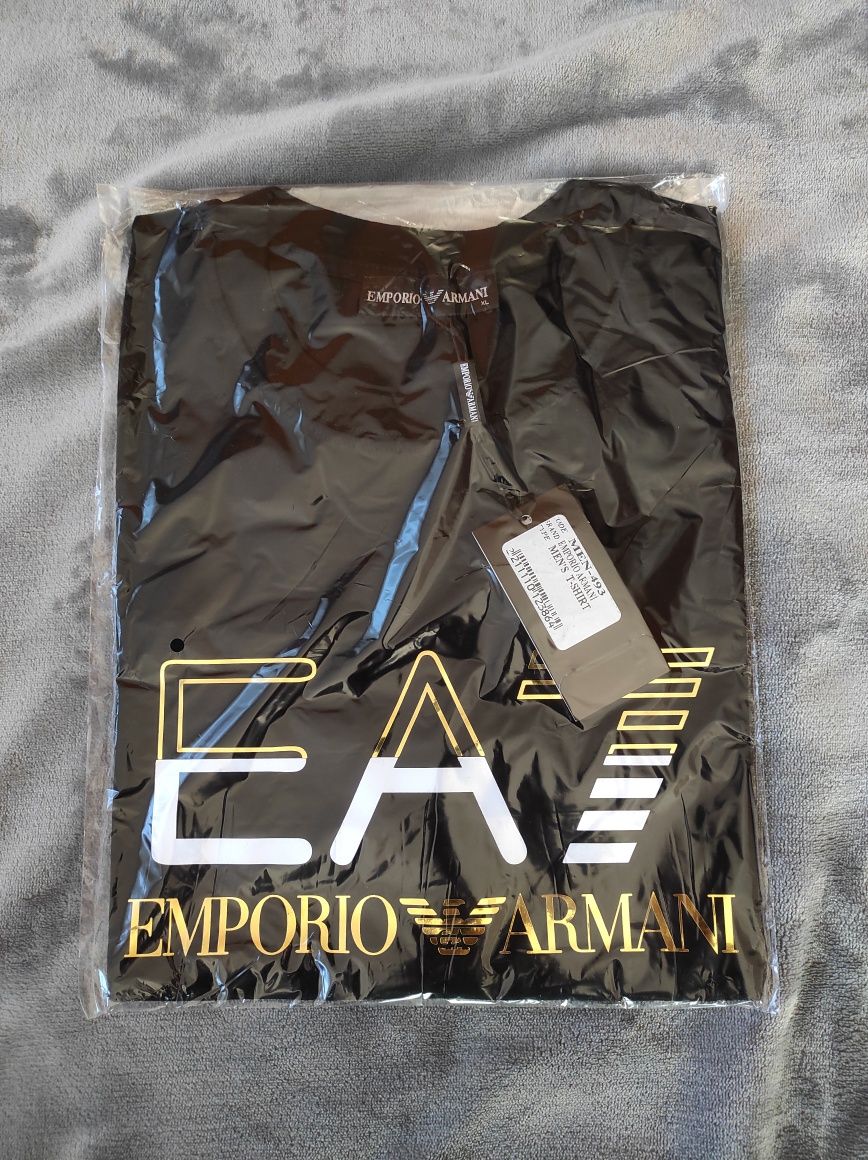 Koszulka T-shirt Emporio Armani męska czarna nowa różne rozmiary