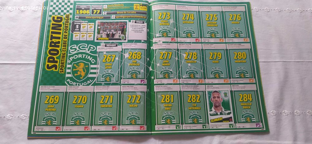 Caderneta Panini INCOMPLETA Futebol Liga Nos 2015-16