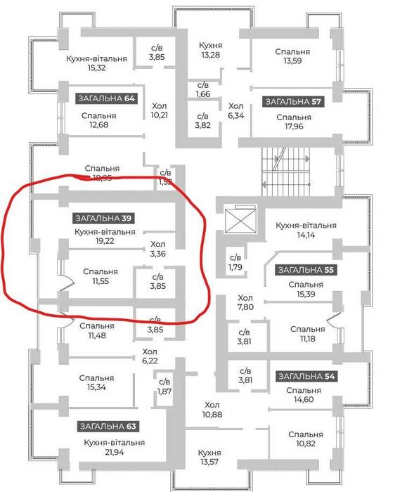 Остання 1-к квартира в ЖК «Соборний», Гостомель | 39 м², парк Щасливий