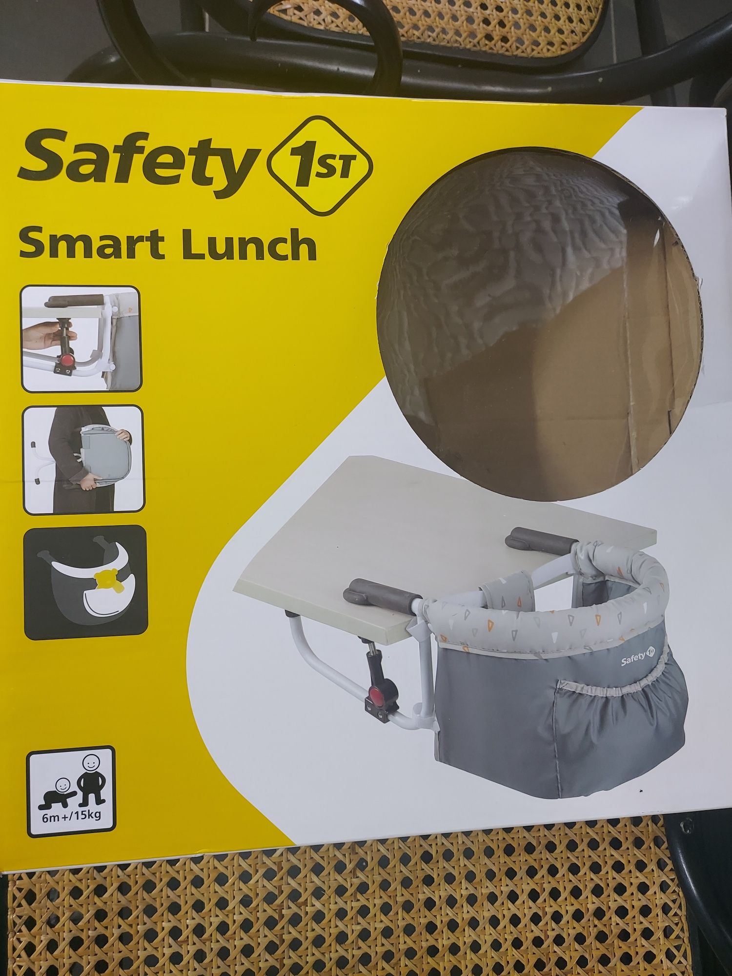 Krzesełko do karmienia / siedzisko do stołu składany Safety Smart NOWE