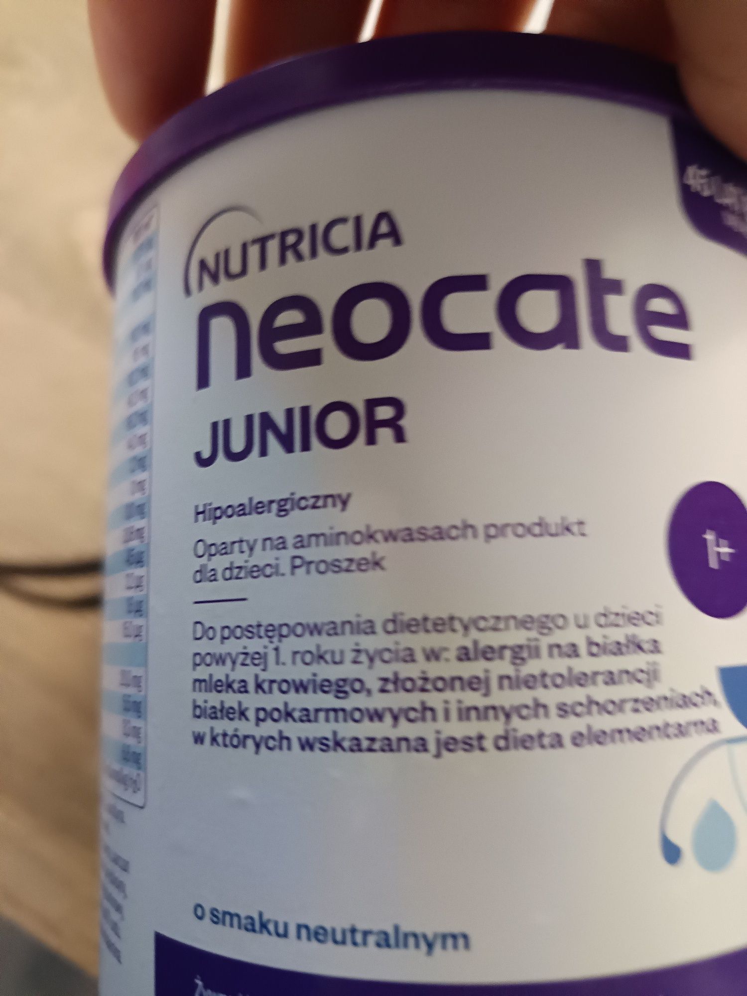 Neocate junior smak neutralny mleko dla dzieci, niemowląt
