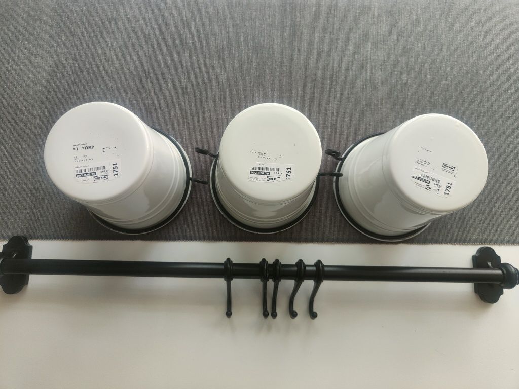 Ikea Fintorp reling i 3 pojemniki.