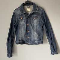 H&M katana kurtka jeansowa jacket bawełna elastan wytarcia M