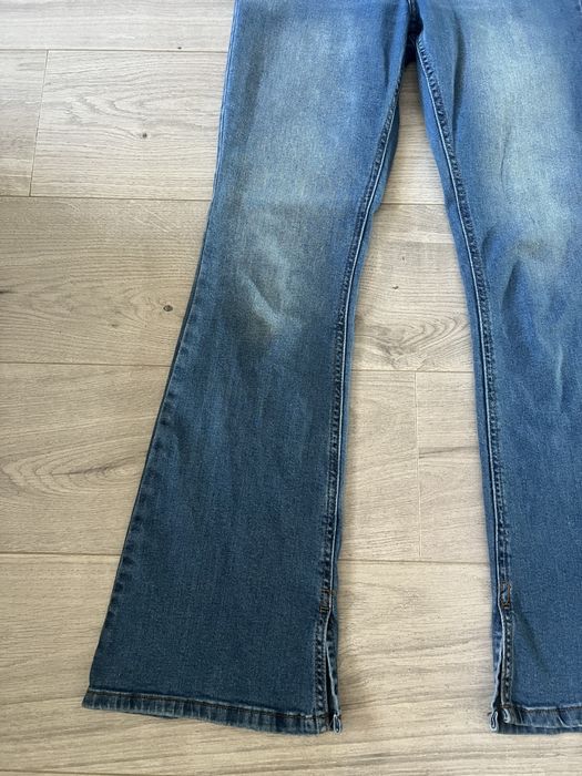 Spodnie jeans dzwony rozm S