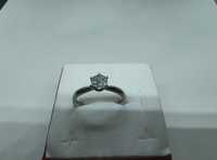 Platynowy pierścionek z brylantem 0.44ct , certyfikat