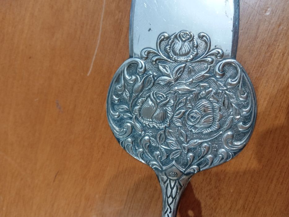 Espátula ..Talher alpaca antiga