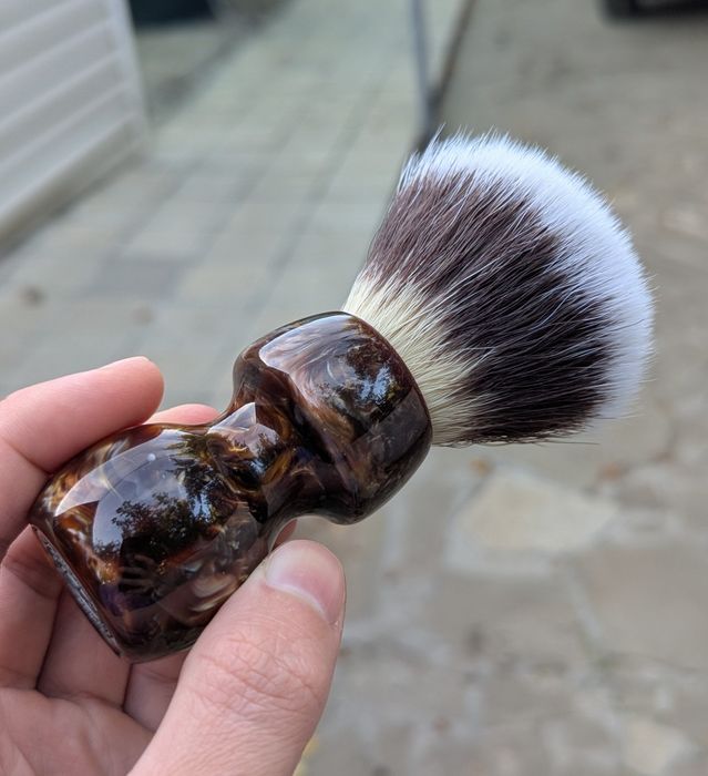 Помазок синтетика Yaqi brush professional 26mm карамель