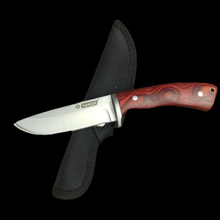 Nóż finka myśliwski KANDAR DREWNO Full TANG ND37b