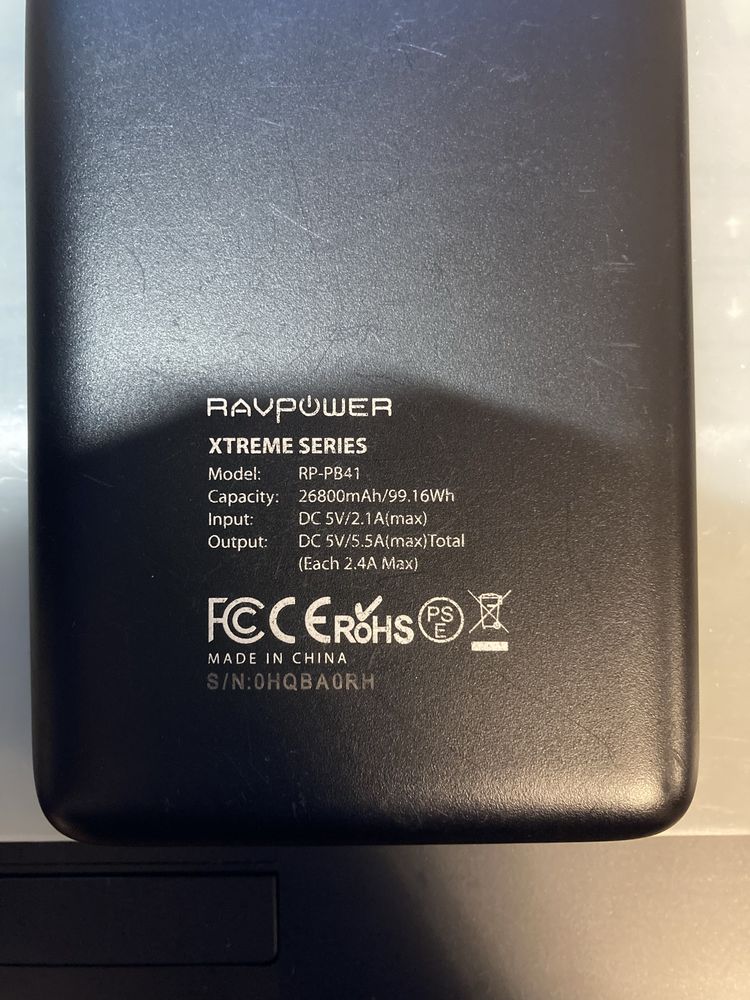 26800mAh Ravpover Xtreme series powerbank