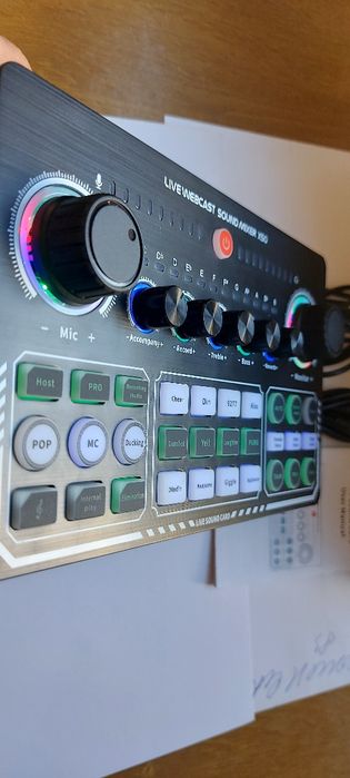 Звуковая карта для  стрима.  Sound Mixer x50 Новая.