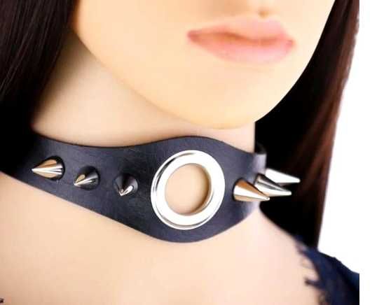Naszyjnik Gothic Choker Obroża Gotycka Ćwieki NOWY