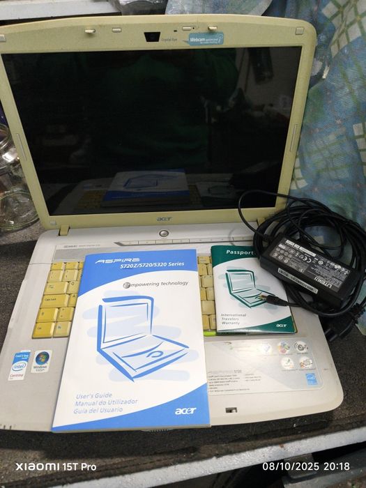 Portátil Acer aspire 5720
