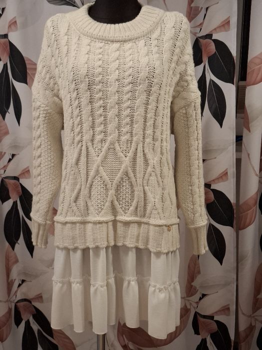 Tunika sweter kolor bez