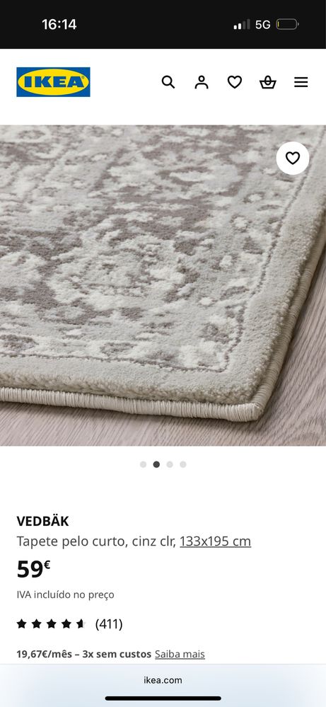 Tapete VEDBAK IKEA