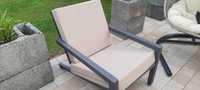Fotel ogrodowy metalowy