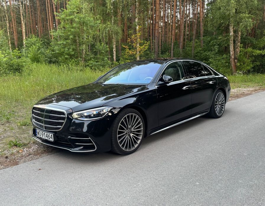 Mercedes-Benz Klasa S S 580L V8, Bogate wyposażenie Salon Polska, Gwarancja do 2027, FV 23%