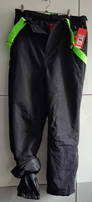 Zimowe spodnie narciarskie, Cool Club,Spodnie,czarne,PrimaLoft 176cm.