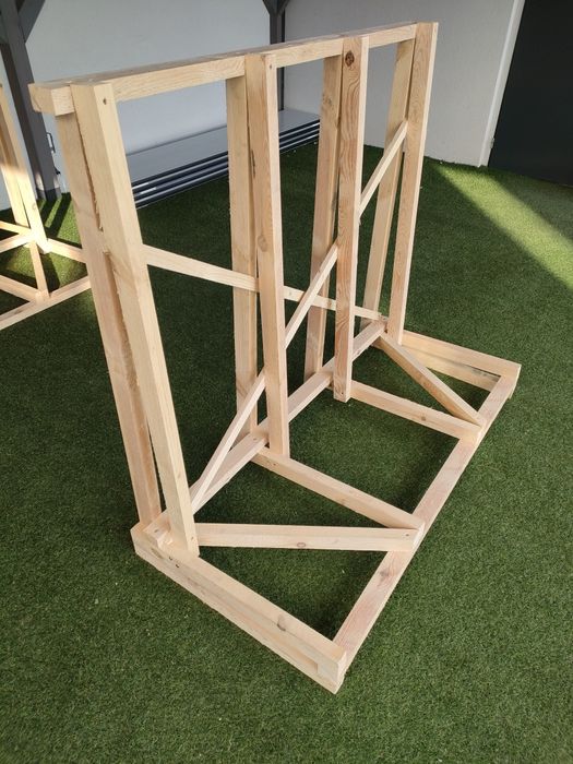 Stojak na szyby, okna - drewniany.