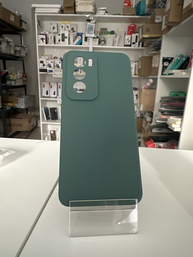Etui matt ciemna zieleń do oppo reno 12 pro 5G