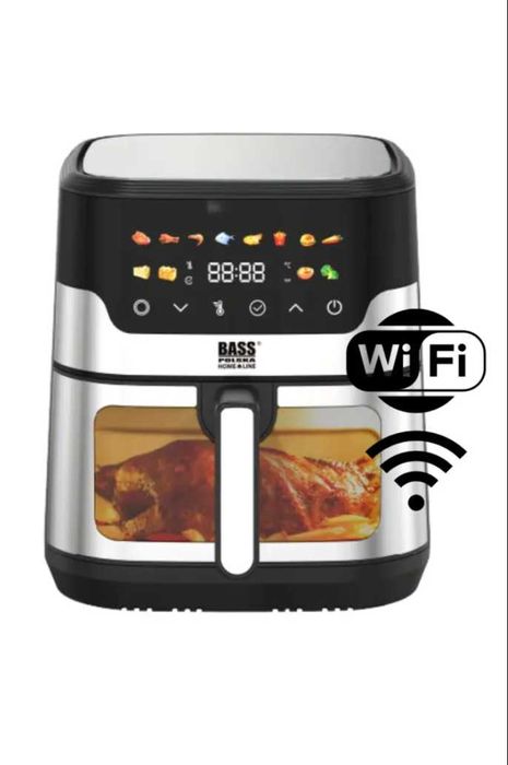 Аерофритюрниця Bass Polska 9 л з оглядовим вікном та Wi-Fi (BH10885)