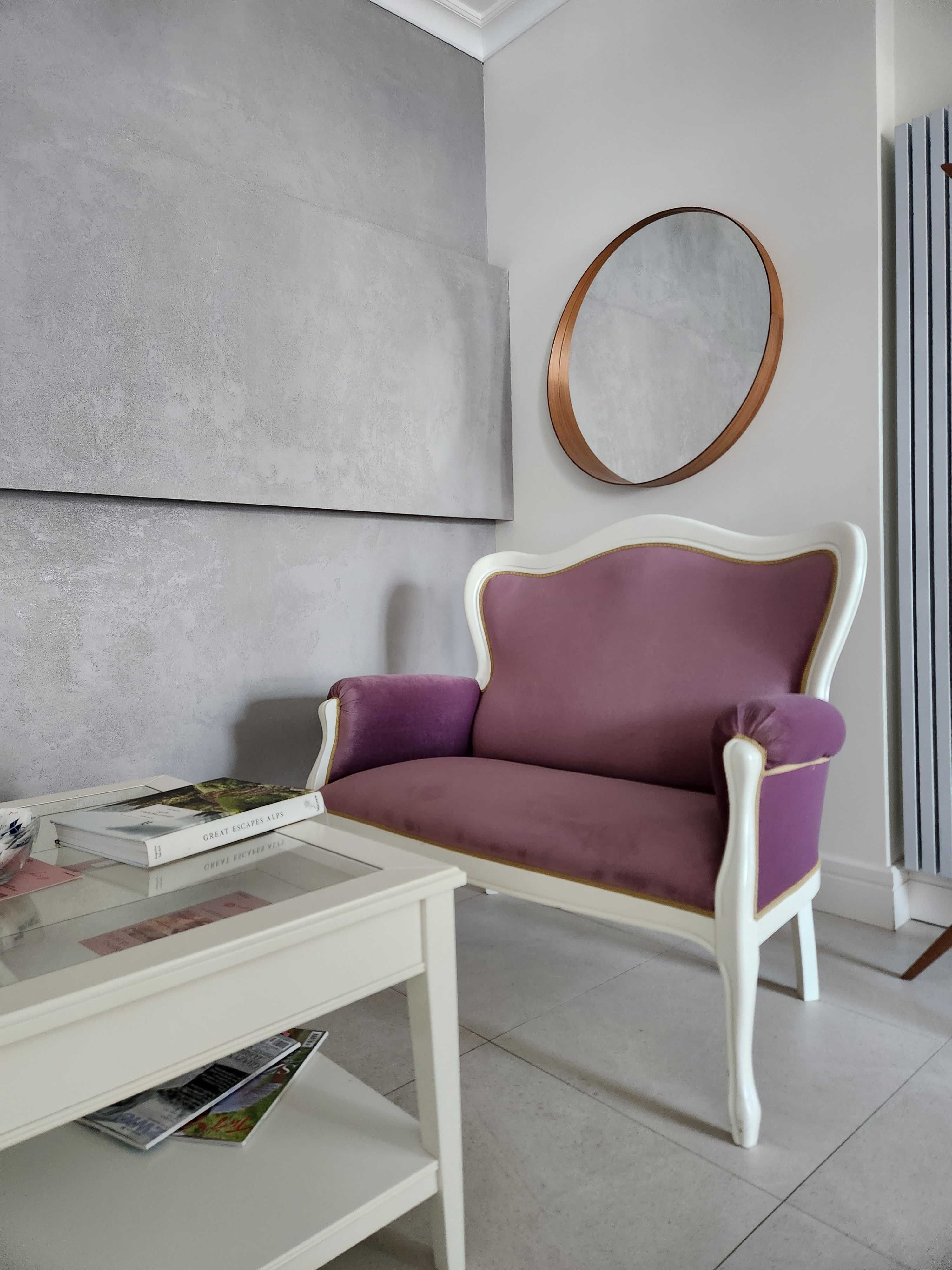 Sofa włoska premium piękna tapicerowana