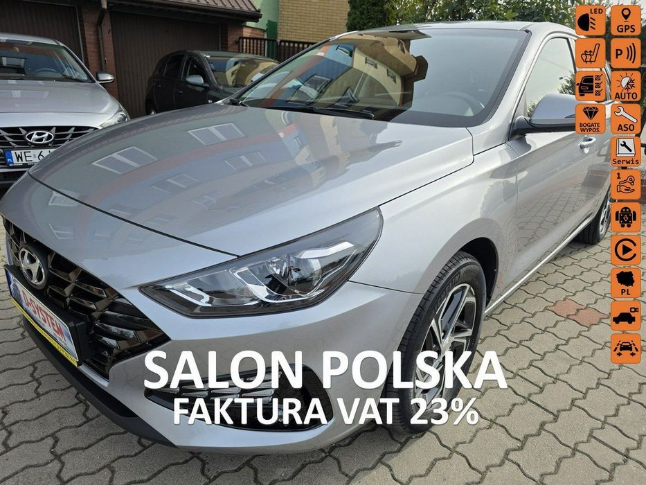 Hyundai I30 2021Tylko Salon Polska 1Właściciel ledy Kamera Pakiet Zimowy S12.56