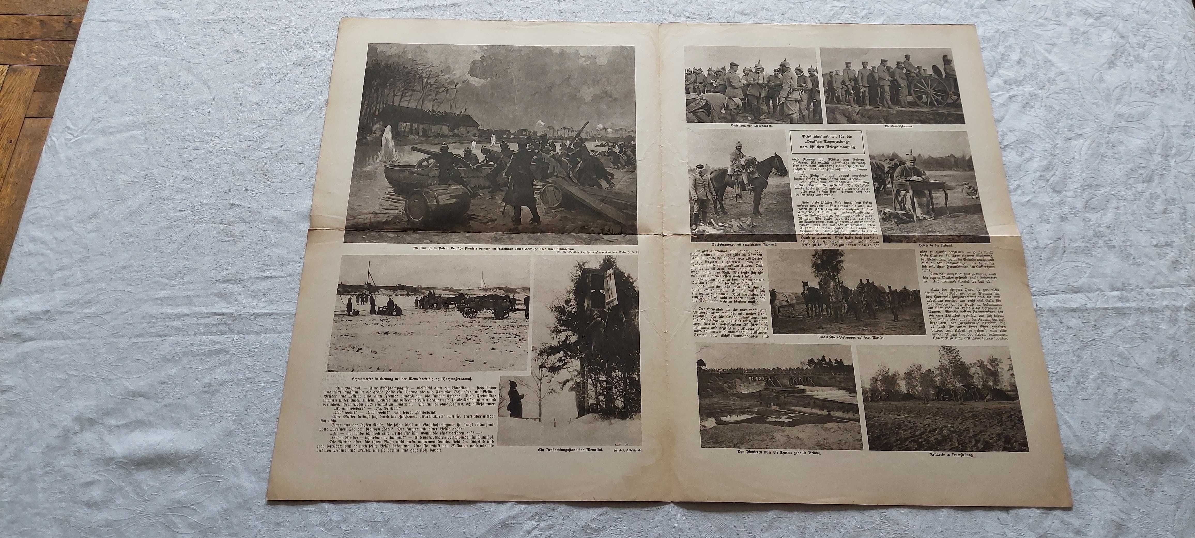 Kriegsbilder (nr 8,9) 1915 -pruska gazeta wojenna