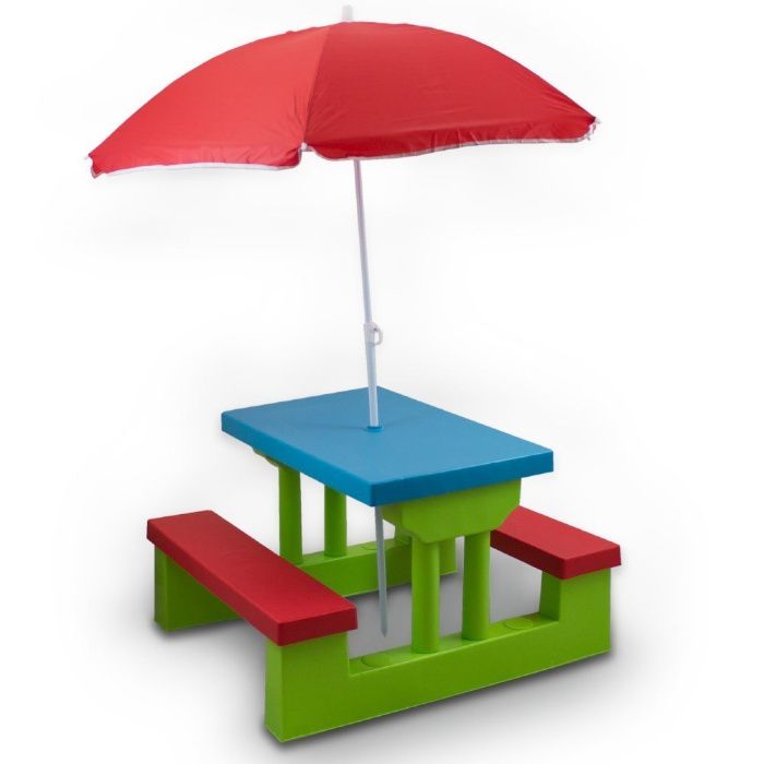Zestaw stolik dla dzieci z parasolem HD16310