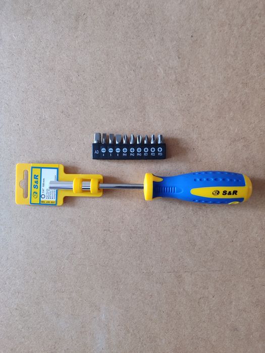 Битодержатель S&R 1/4 (100 mm) с комплектом бит