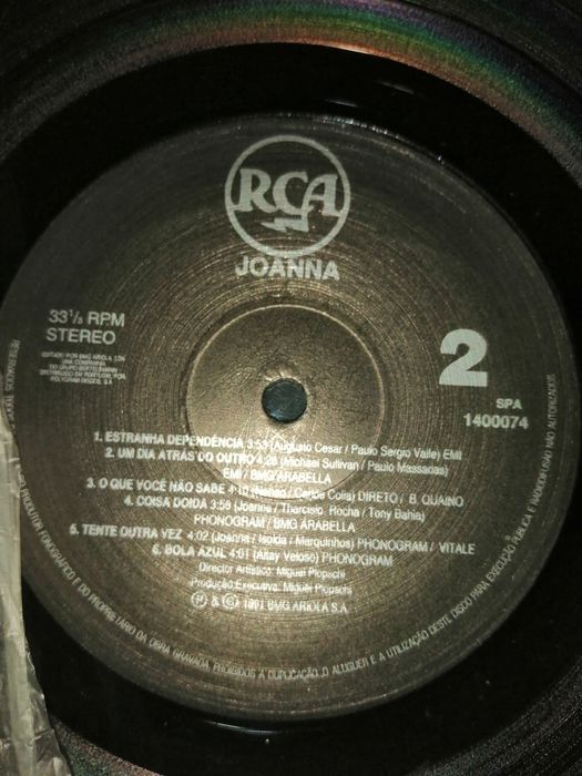Joanna	(Vinil)	disco de vinil como novo!!