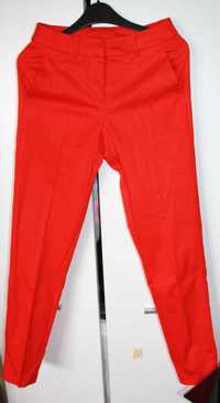 czerwone  spodnie 34 xs 36 s rurki eleganckie esmara