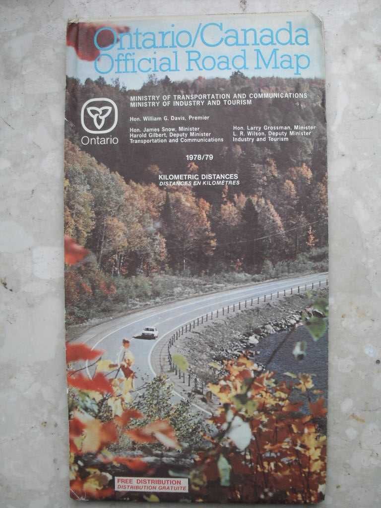 Ontario/Canada Official Road Map 1978/79