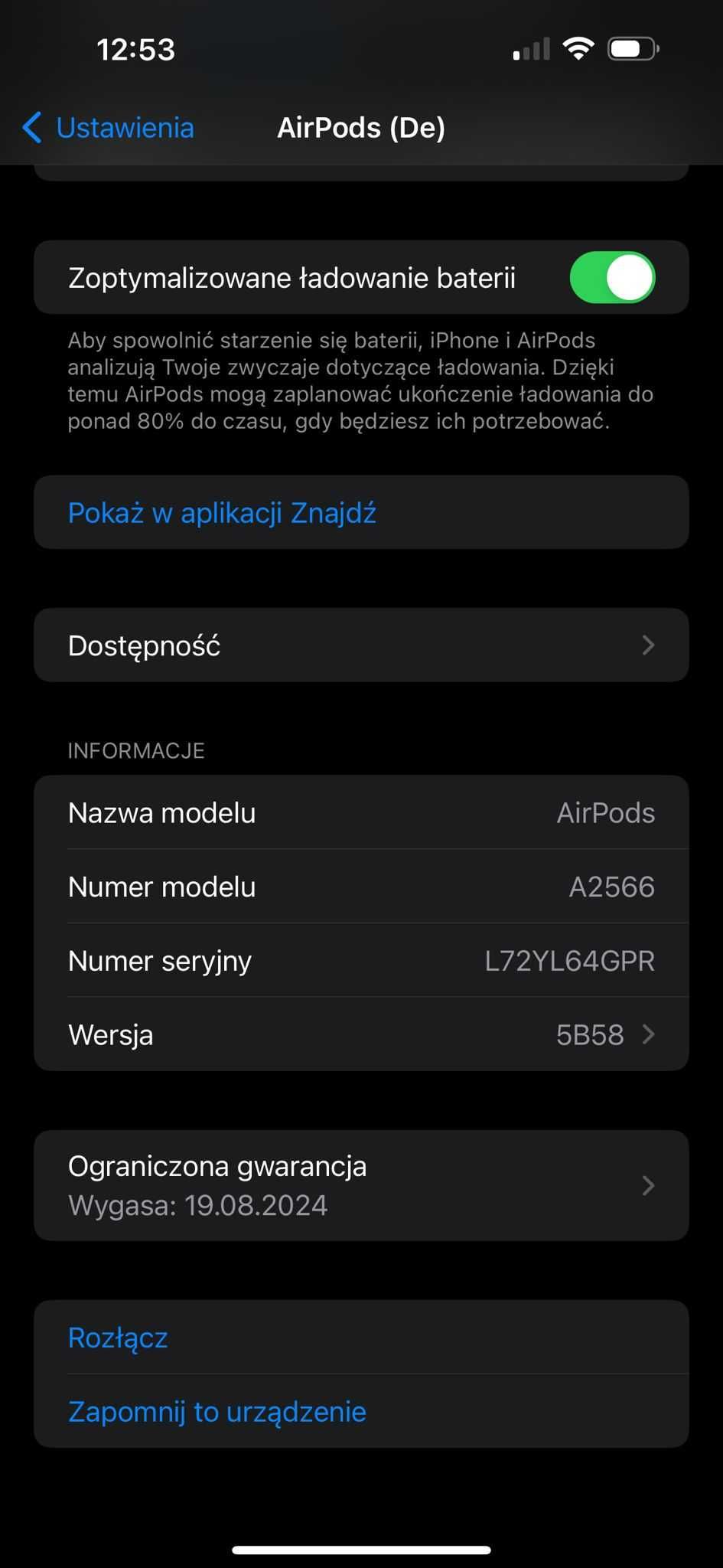 Słuchawki bezprzewodowe douszne Apple AirPods 3