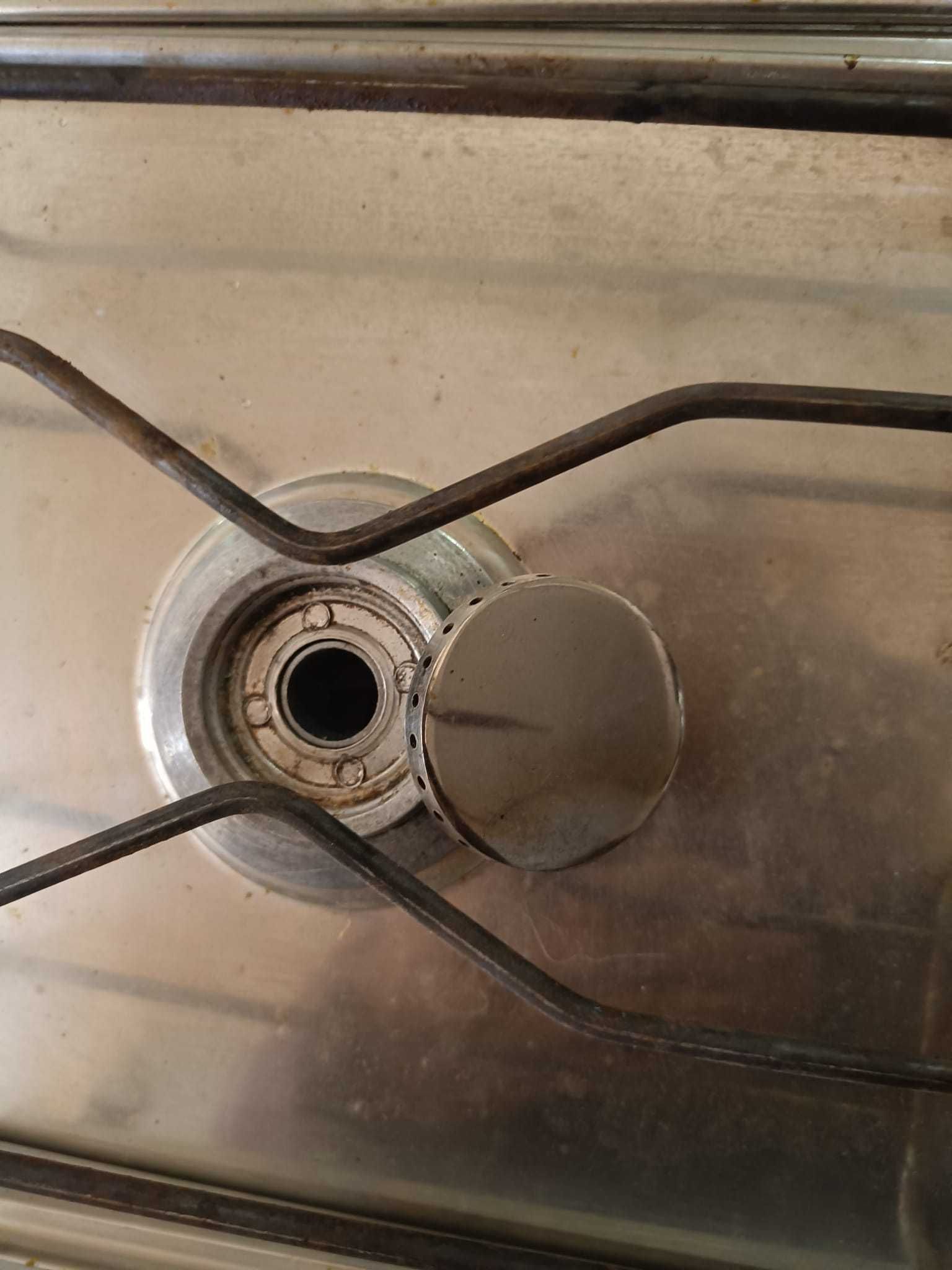 Placa de fogão TEKA inox, gaz natural, a funcionar bem
